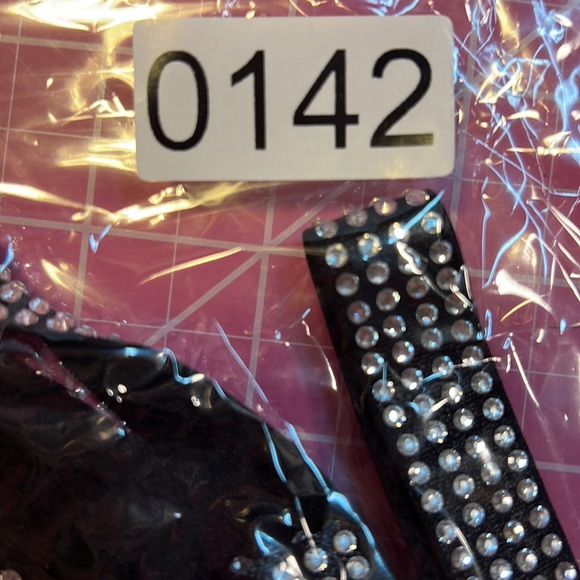 New Black Leg Wraps , studded with Rhinestones - Picture 7 of 7